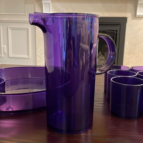 Mid Century Modern Acrylic Pitcher Set Designed by Gunnar Cyren 4 Dansk Denmark - Picture 8 of 9